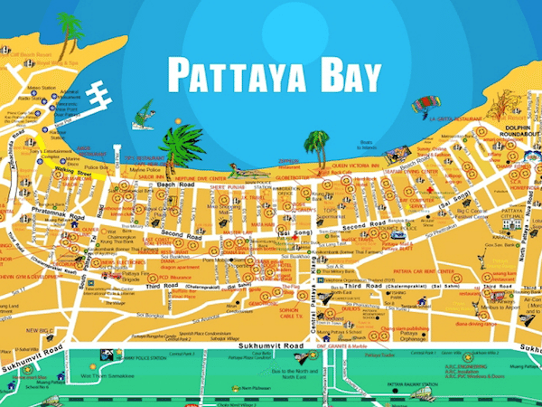 תמונת מפת העיר פטאיה