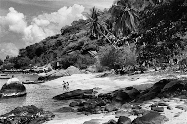 תמונה של האי קו טאו - שחור לבן אילוסטרציה מתוך אתר טיול בתאילנד עם סגול